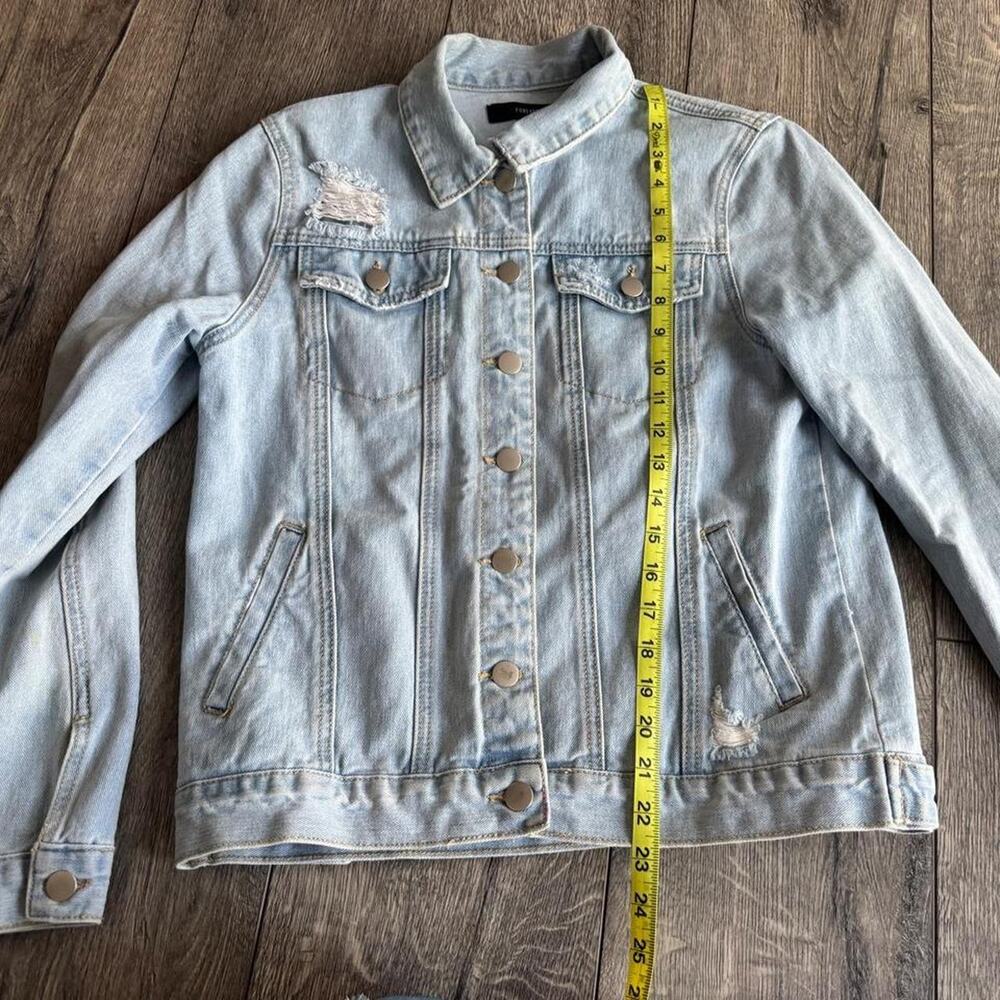 Forever 21 light wash Denim button up Jacket